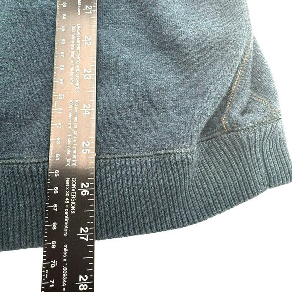 TOMMY BAHAMA Men Large 100% Cotton Blue Gray Reversible 1/4 Zip Pullover Sweater - Picture 8 of 9